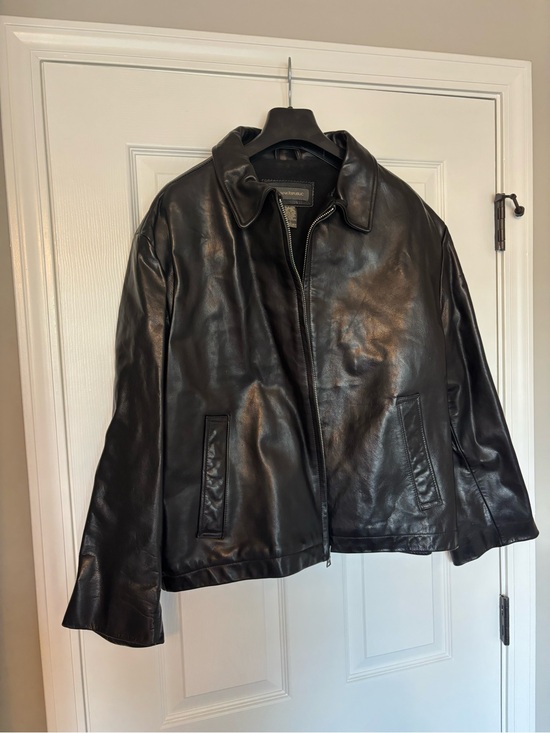 Banana Republic Other - Vintage Banana Republic Men’s Black Leather Zip Jacket